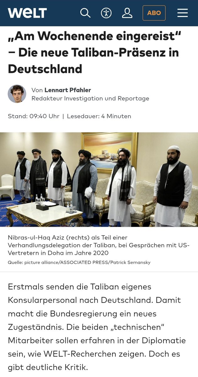 Storch_i's tweet image. Jetzt verhandeln wir also mit Terroristen 🤦🏻♂️🙄😵💫
welt.de/politik/auslan…