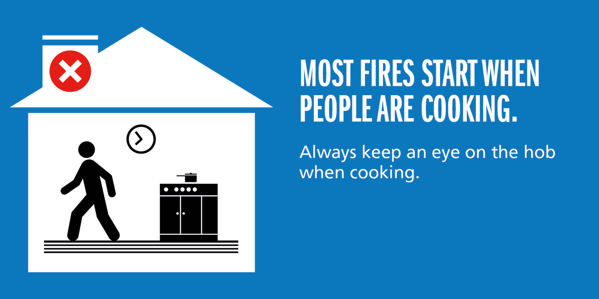 July is #FireKills Cooking fire safety month!

❓Did you know cooking causes over 50% of all home fires?
🍳🧑‍🍳Take care in the kitchen - never leave cooking unattended.
👉Test your smoke alarms to help keep everyone safe.

🌐Visit: nfcc.org.uk/our-services/c…

#CookSafe #TestItTuesday