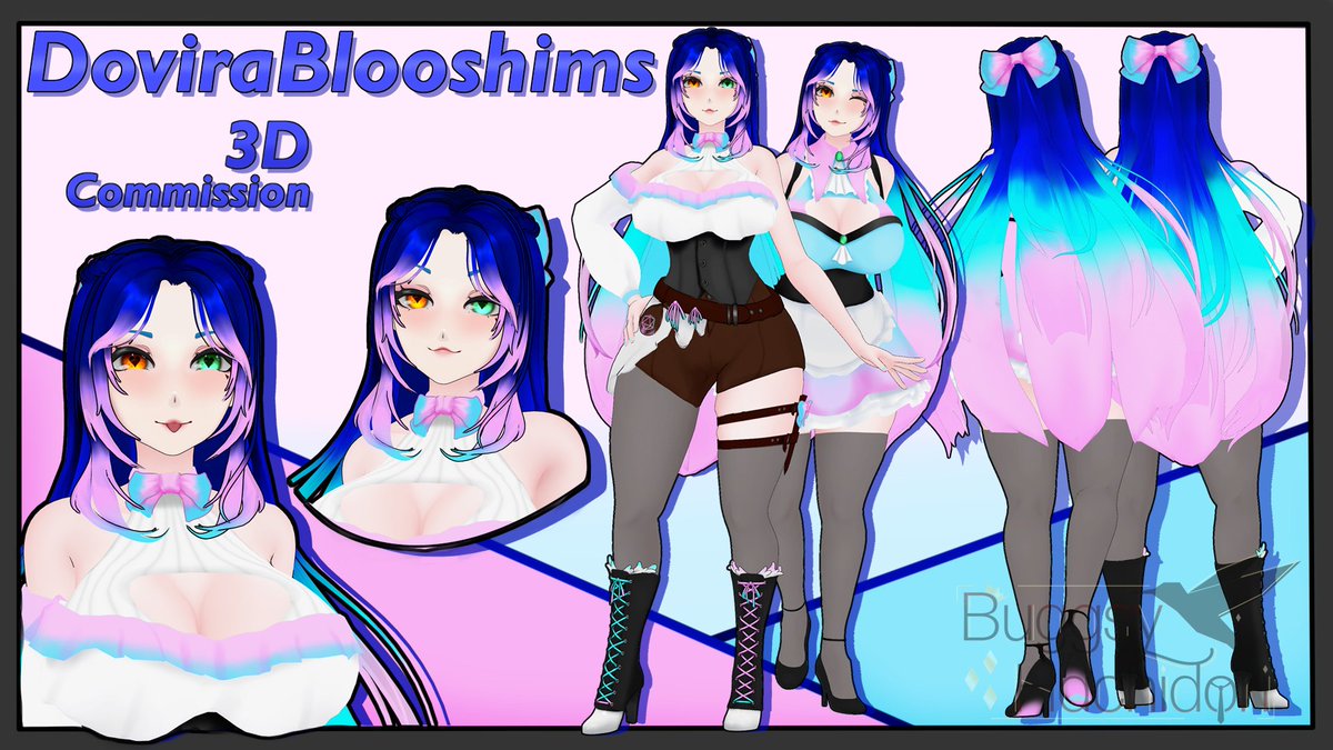 Buggsy_Boo's tweet image. ~~ 3D Model Com ~~
For: @DoviraBlooshims
 Thank you for working with me!!! 💛