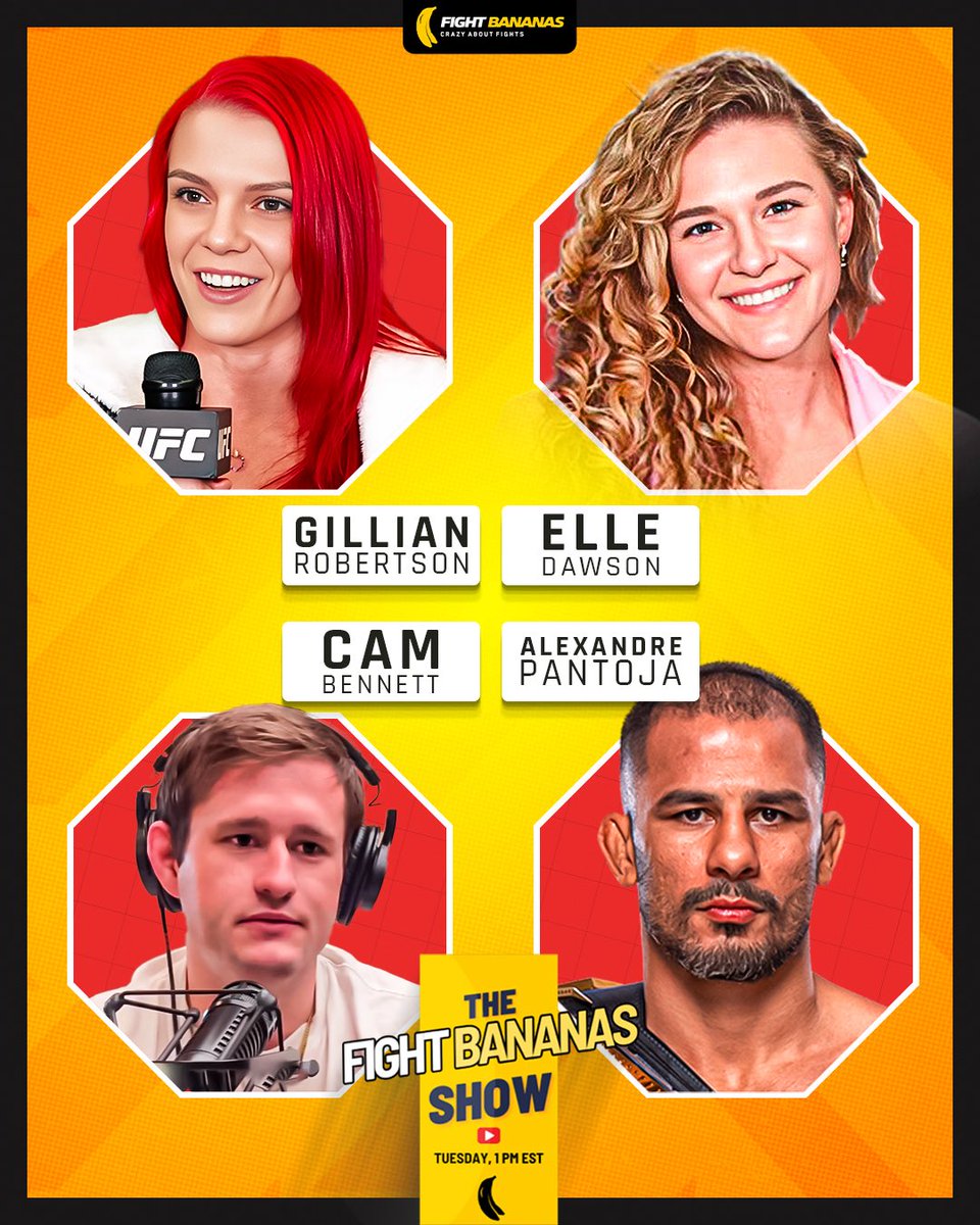 DavidVanAuken's tweet image. Checkout the @FightBananas Show live today at 1pm et
With UFC Champion Alexandre Pantoja
👉 youtube.com/live/U3g2uRQcB…