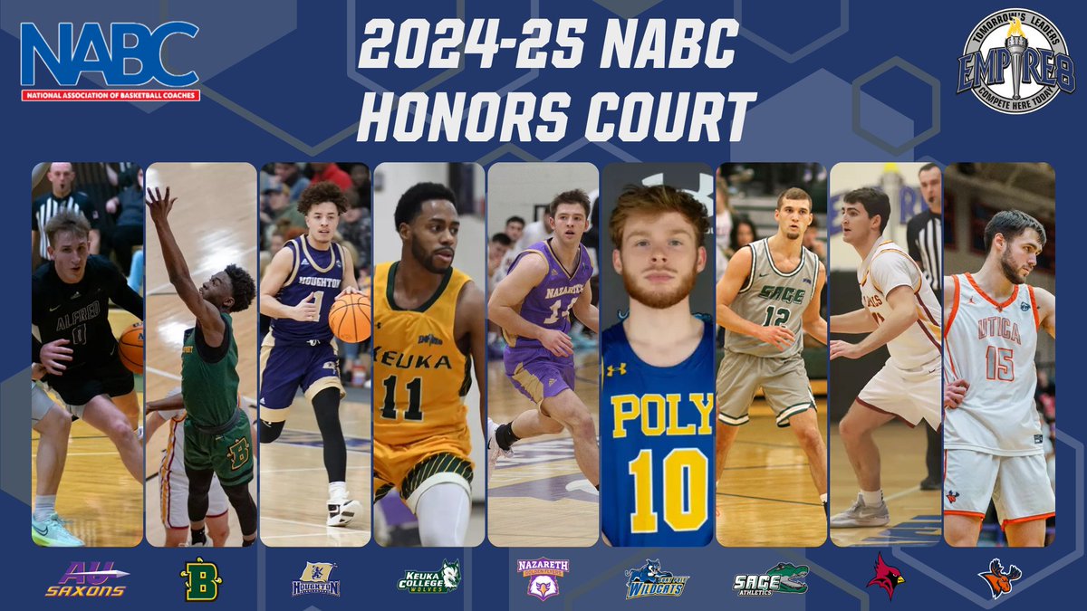 League Record 42 Empire 8 Men's Basketball Student-Athletes Earn 2024-25 NABC Honors Court
empire8.com/news/2025/7/22…

#E8 #E8Proud #LeadersCompeteHere #WhyD3