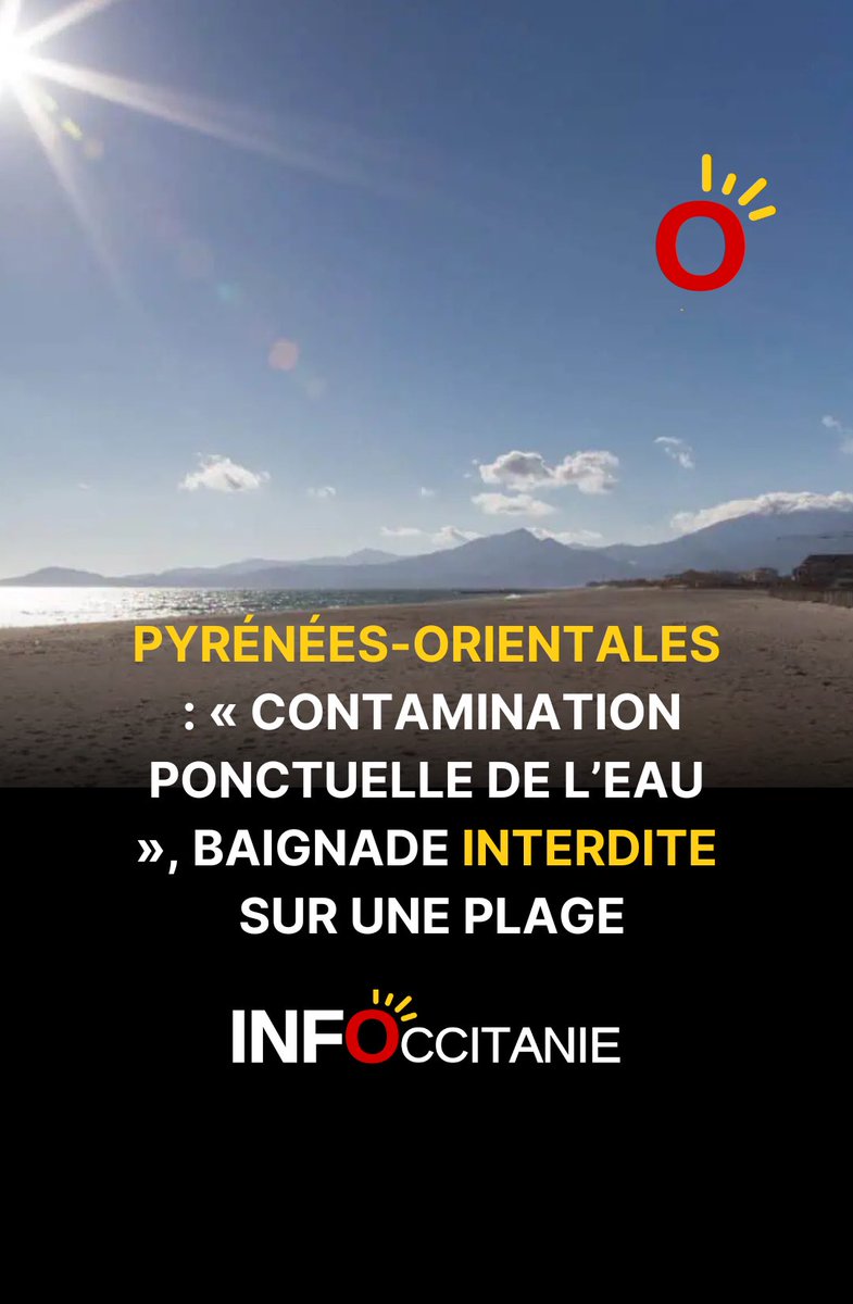 infoccitanie's tweet image. Pyrénées-Orientales : « #Contamination ponctuelle de l’eau », #baignade interdite sur une plage ▶️ infoccitanie.fr/pyrenees-orien…