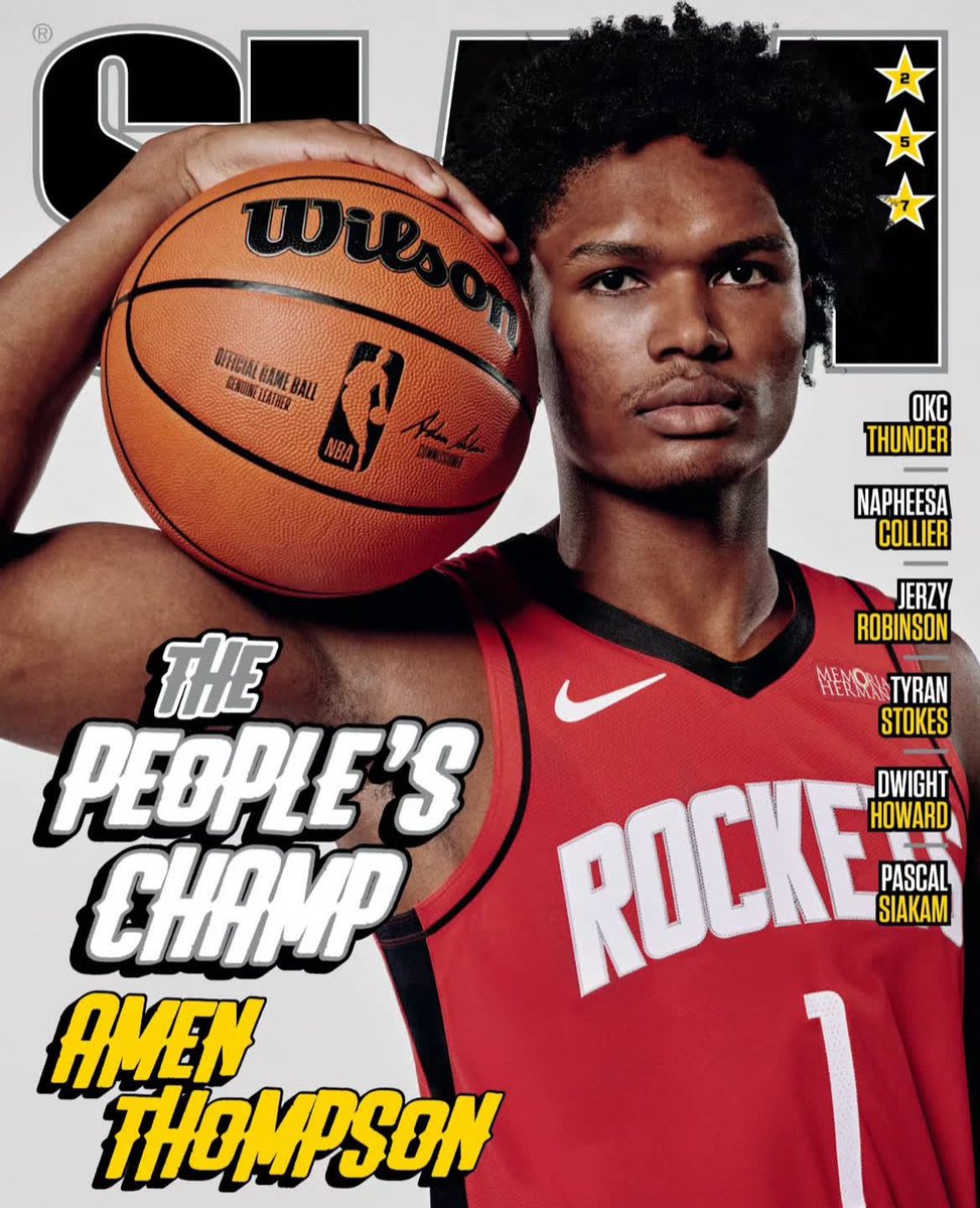 adamclanton's tweet image. I love Amen Thompson so much it’s stupid. #Rockets @SLAMonline 🚀🔥🤘🏼