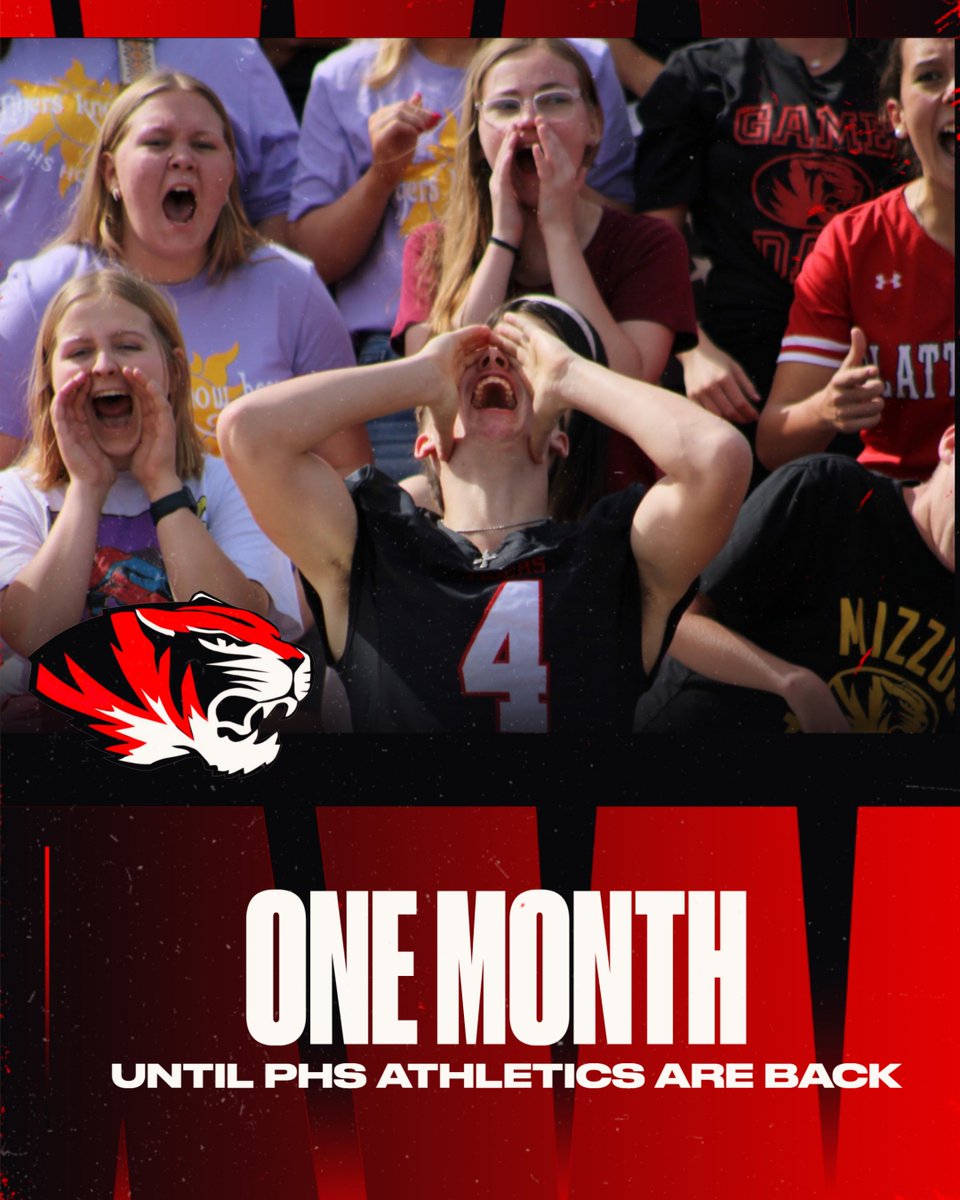 PHS Tigers (@plattsburghs) on Twitter photo One month until PHS Athletics are back!!
#FN5GL
#Sweepstakes
<a href="/TMobile/">T-Mobile</a>
<a href="/PlattsburgAD/">PlattsburgTigersAD</a>
<a href="/PlattsburgHS/">PHS Tigers</a> One month until PHS Athletics are back!!
#FN5GL
#Sweepstakes
<a href="/TMobile/">T-Mobile</a>
<a href="/PlattsburgAD/">PlattsburgTigersAD</a>
<a href="/PlattsburgHS/">PHS Tigers</a>