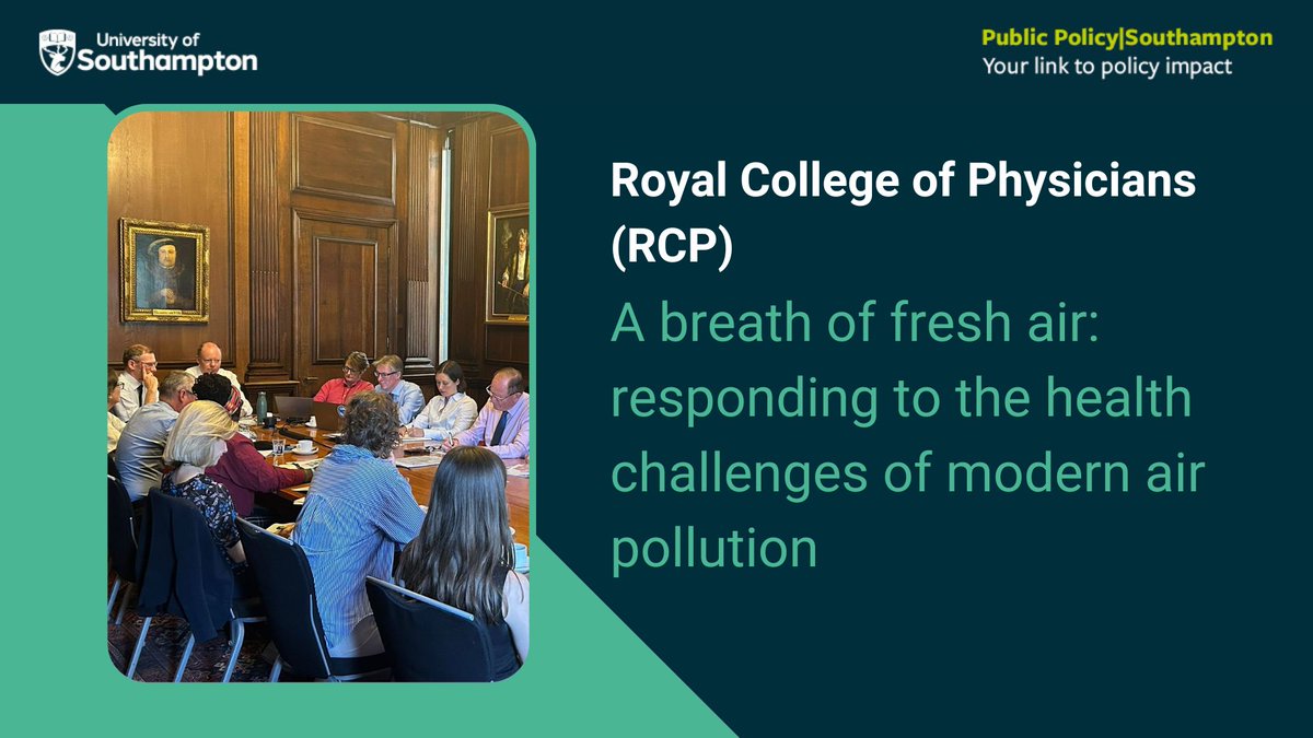 Public Policy|Southampton (PPS) (@publicpolicyuos) on Twitter photo π«οΈ Air pollution is still killing us.
<a href="/RCPhysicians/">Royal College of Physicians</a> new report lays out how to finally treat air pollution as the urgent health crisis it is.
π©Ί Actionable, evidence-based, and long overdue.
π Read βA Breath of Fresh Airβ: buff.ly/u3R2V2H
#AirPollution #PublicHealth π«οΈ Air pollution is still killing us.
<a href="/RCPhysicians/">Royal College of Physicians</a> new report lays out how to finally treat air pollution as the urgent health crisis it is.
π©Ί Actionable, evidence-based, and long overdue.
π Read βA Breath of Fresh Airβ: buff.ly/u3R2V2H
#AirPollution #PublicHealth
