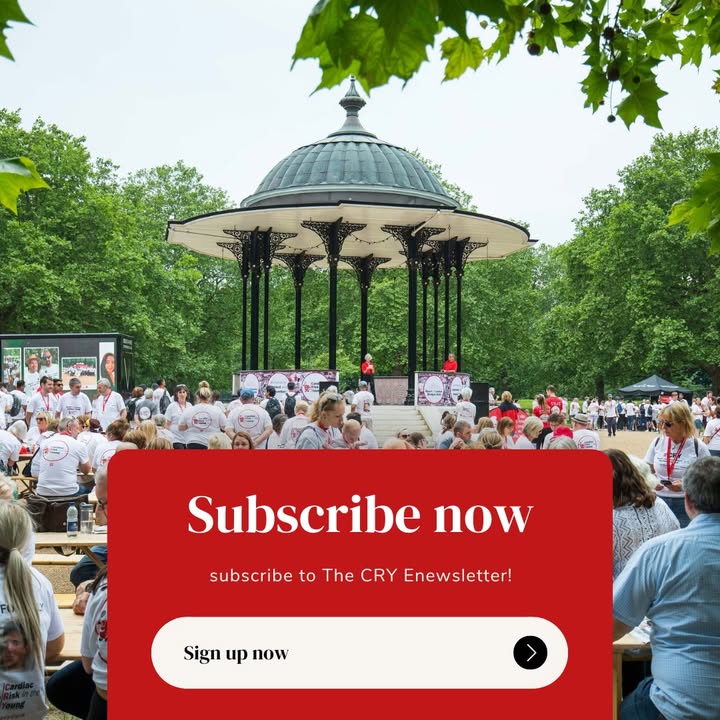 CRY_UK's tweet image. Want to stay informed about the latest news and events at CRY?
Subscribe to our monthly e-newsletter for all the latest updates.
Sign up here: c-r-y.org.uk/subscribe/