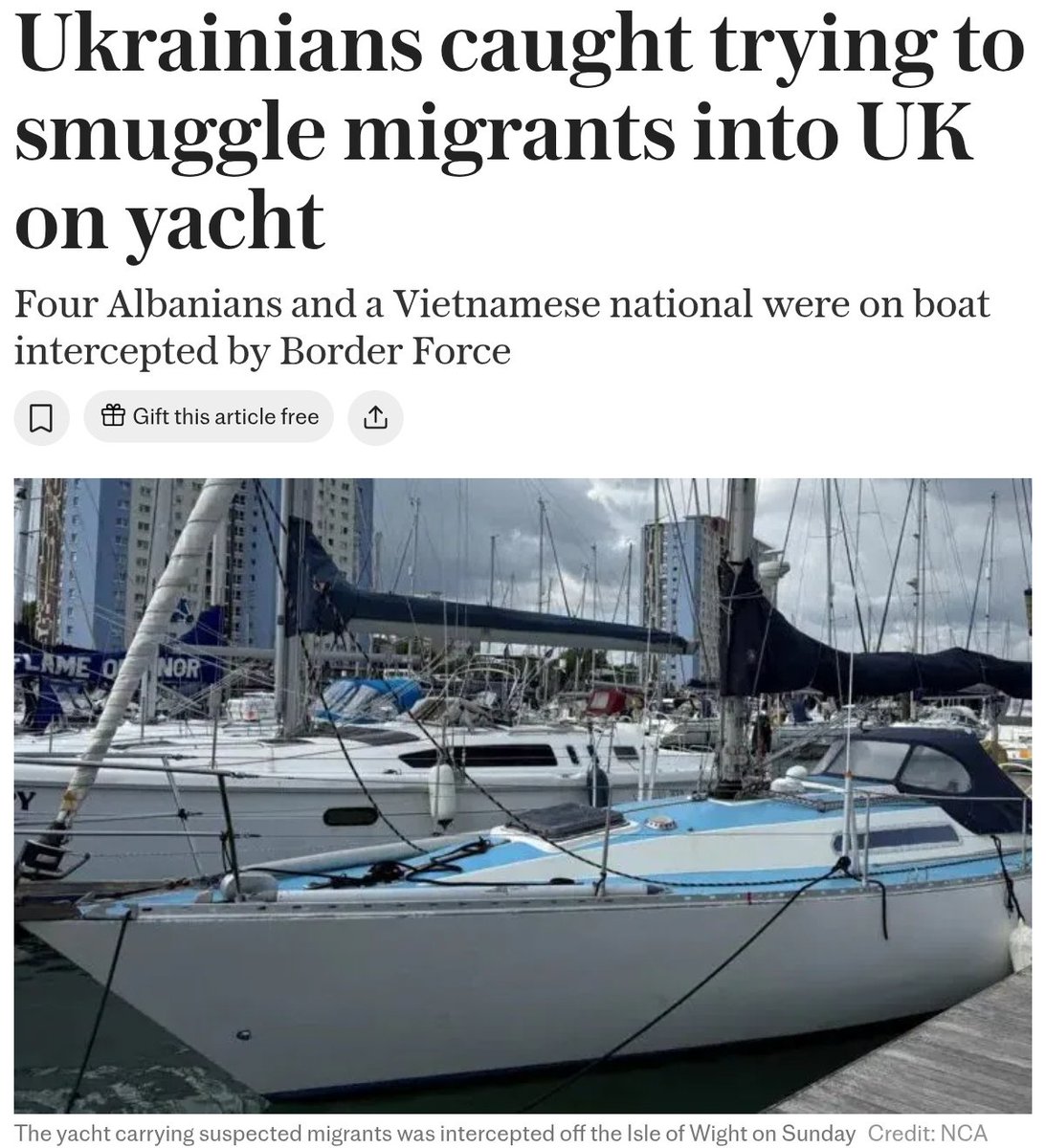 Marcus___007's tweet image. For the more affluent and discerning migrant.
Why slum it in Somali Dingy class, when you can upgrade to Ukrainian Yacht class?
Two Tier smuggling rates lol.