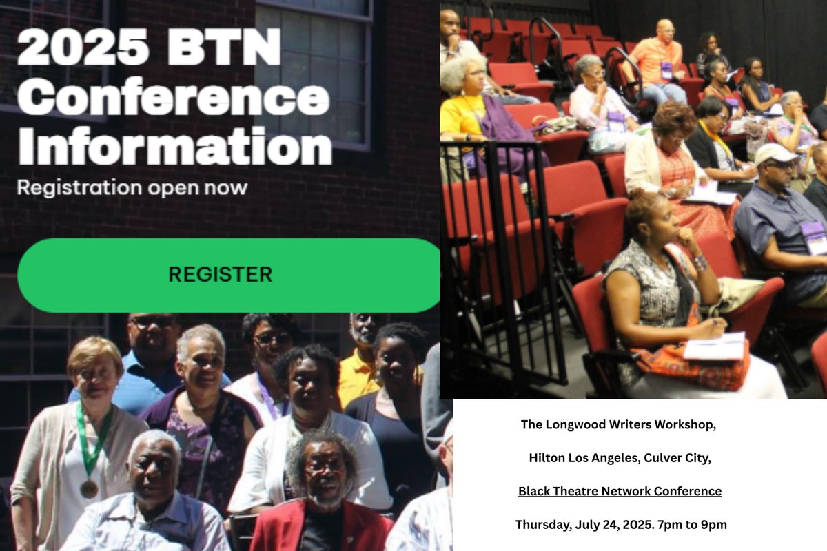 CreateEnsemble's tweet photo. Six writers. One unforgettable evening. Experience A Gathering of Voices live at the Black Theatre Network Conference on July 24. @MonicaNdounou #Blacktheatrenetwork #BTNConference #LongwoodWritersWorkshop #Denisebillings #Hattie https://t.co/grdh9ETv7E