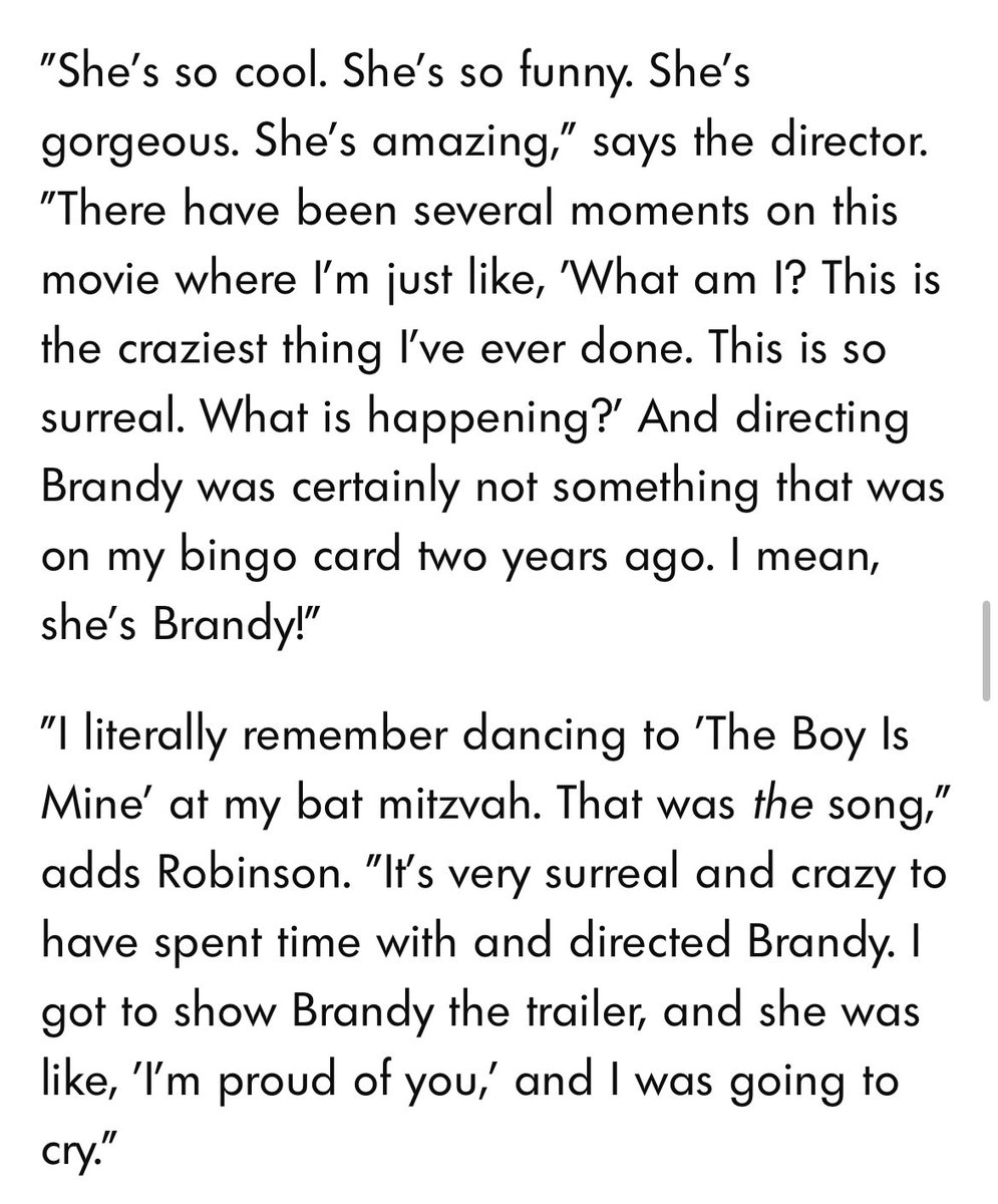 BrandyLegion's tweet image. .@ikwydlsmovie director @JennKaytin shares how was working with Brandy to People Magazine