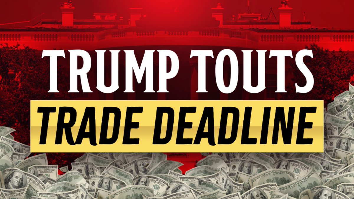 TheBigMoneyShow's tweet image. Stocks at record highs as the Trump Administration says it's in no rush to finish trade deals ahead of the August deadline. We'll discuss the latest on the Trump agenda on The Big Money Show.
@cvpayne Joins at noon
@LouBasenese @BrianBrenberg @JackieDeAngelis @GerriWillisFBN