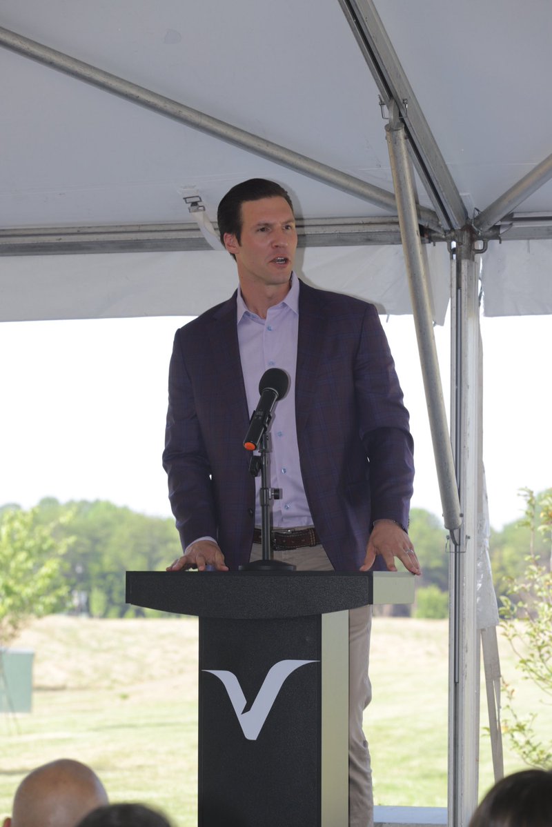 RepPatHarrigan's tweet image. It was great to speak at CORVID’s ribbon cutting this past week!
Starting with just two founders, they’ve grown into a 250,000 square foot facility producing advanced missile defense technology and creating quality jobs right here in #NC10.