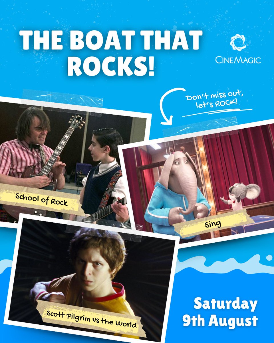 Cinemagic's tweet image. Let&apos;s ROCK! Catch these head-banging classics aboard the @real_barge 🤘

Join us on Saturday 9th August for films that are totally rad! Browse and book all screenings at Cinemagic.org.uk

#Cinemagic #RockAndRoll #Belfast #FamilyFilms