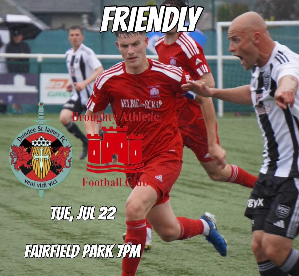 BroughtyAJFC's tweet image. We make the short trip to Fairfield Park to take on @dundeestjamesfc in our 3rd pre-season fixture tonight with a 7pm kick off.

We look forward to seeing as many as you there as possible.

#BADSJ #Friendly #MontheFed🏰