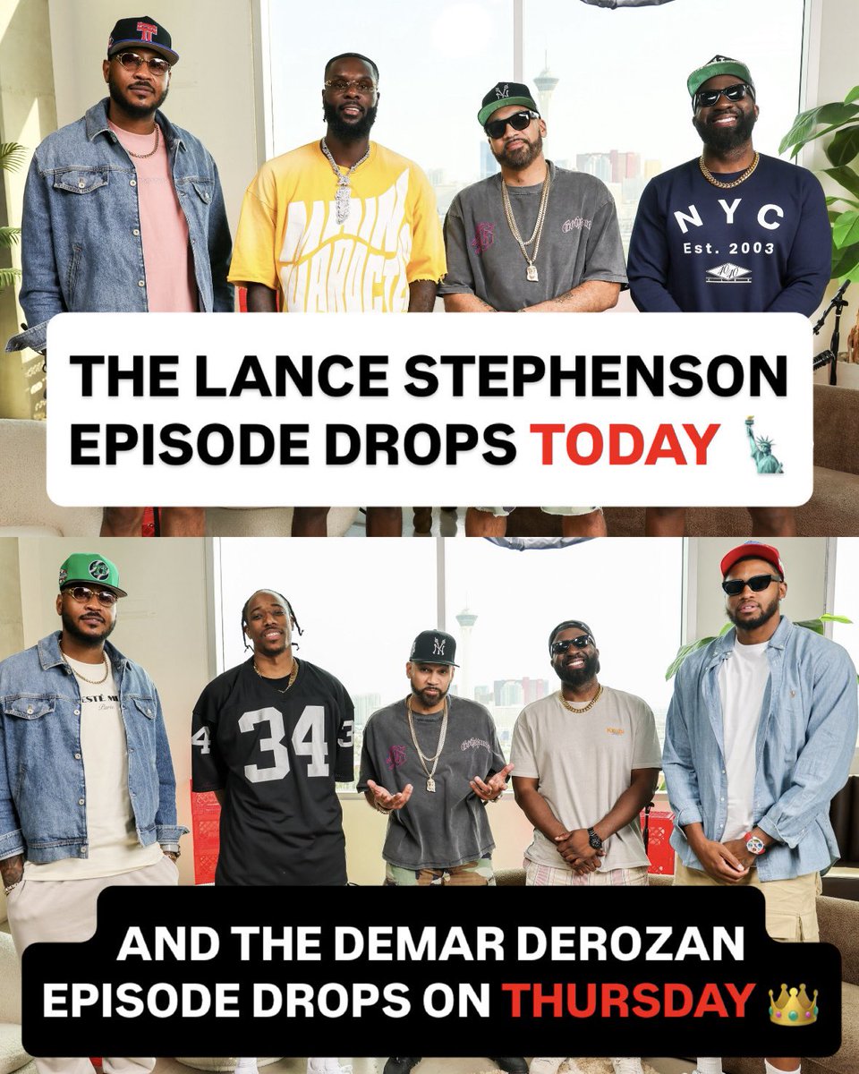 7PMinBrooklyn's tweet image. Double or nothing 🎲
Lance Stephenson & DeMar DeRozan kicked it with us in Vegas, so we got a special 2-pack for y’all this week 🫡
