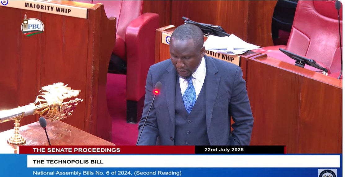 Mzalendo (@mzalendowatch) on Twitter photo <a href="/Aaroncheruiyot/">Aaron Cheruiyot</a> moves that the Technopolis Bill (National Assembly Bill No. 6 of 2024) be now read a second time.
The Bill seeks to provide a comprehensive framework for the establishment of a Technopolis in Kenya and to create the Technopolis Development Authority which will <a href="/Aaroncheruiyot/">Aaron Cheruiyot</a> moves that the Technopolis Bill (National Assembly Bill No. 6 of 2024) be now read a second time.
The Bill seeks to provide a comprehensive framework for the establishment of a Technopolis in Kenya and to create the Technopolis Development Authority which will