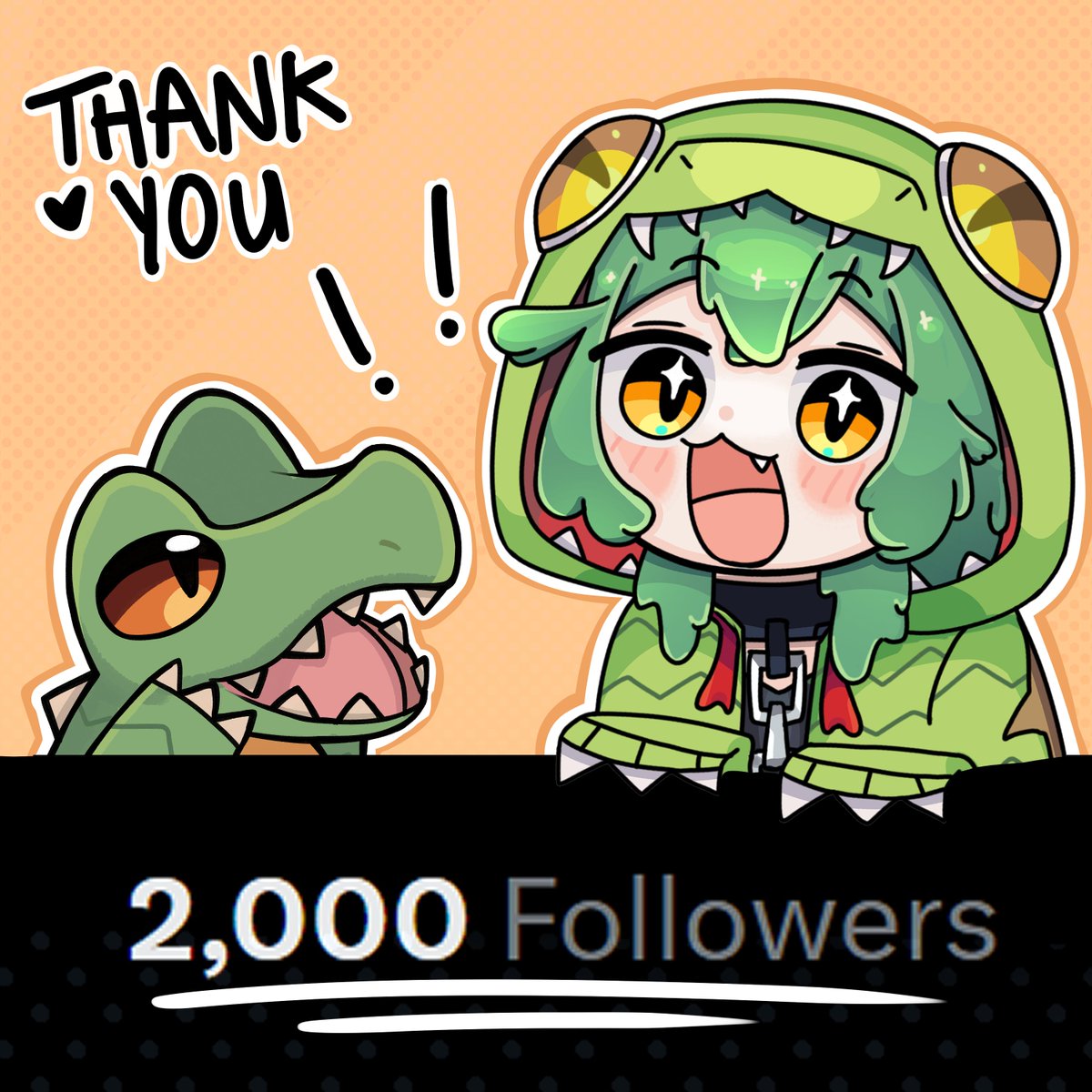 KloeKroc's tweet image. HOLY MOLY!!!! Thank you so much for 2k followers!
THAT'S A LOT OF YOU TO CHOMPA!! 🐊🐊