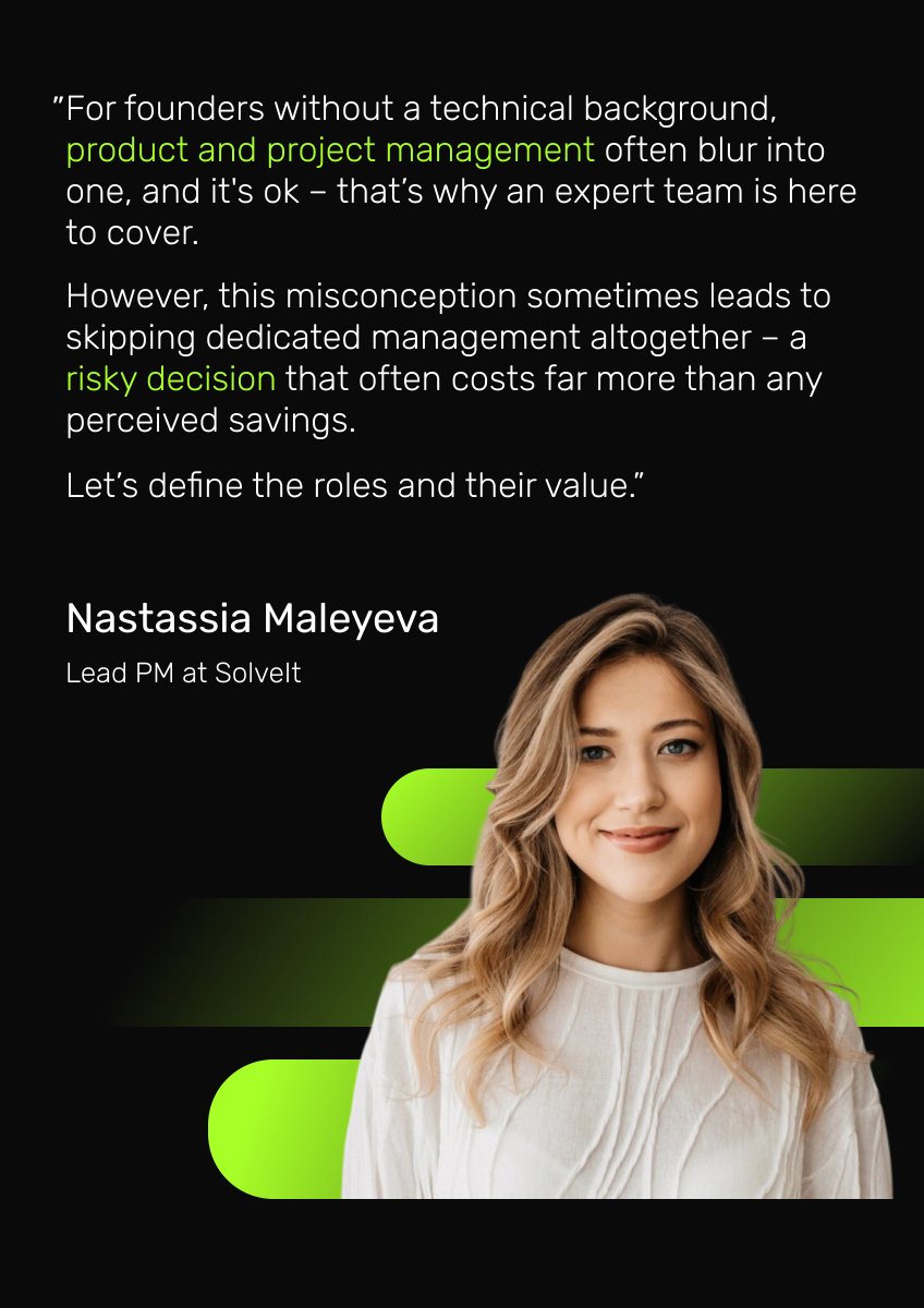 Smooth software delivery has a name ✅
It’s called #ProjectManagement.

In this post, Lead PM at SolveIt breaks down the real difference between #product and #project roles – and why skipping dedicated management can cost you more than it saves: bit.ly/4kSfQt6