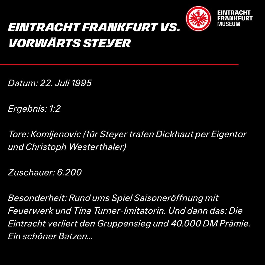EF_Museum's tweet photo. Gruppensieg verspielt gegen Steyer 🫣 

#EFMuseum #SGE #SGEschichte #UIcup https://t.co/t0kHu9TB55