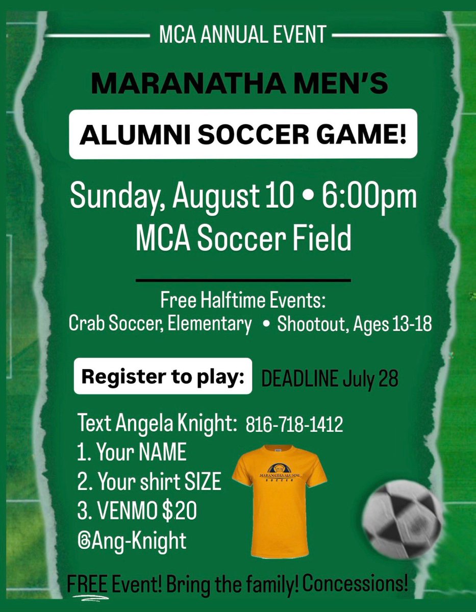 Matt Gordon (@mattandemma1) on Twitter photo Show up and show out!!!
<a href="/MCASoccer/">MCA Soccer</a> #theacademy Show up and show out!!!
<a href="/MCASoccer/">MCA Soccer</a> #theacademy