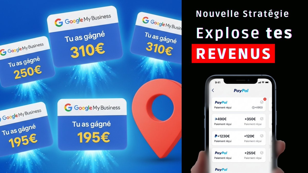 Si tu fais du GMB ou du SEO local, j'ai trouvé un moyen de multiplier tes revenus par 3 minimum

Retweet + DM pour récolter 🚀