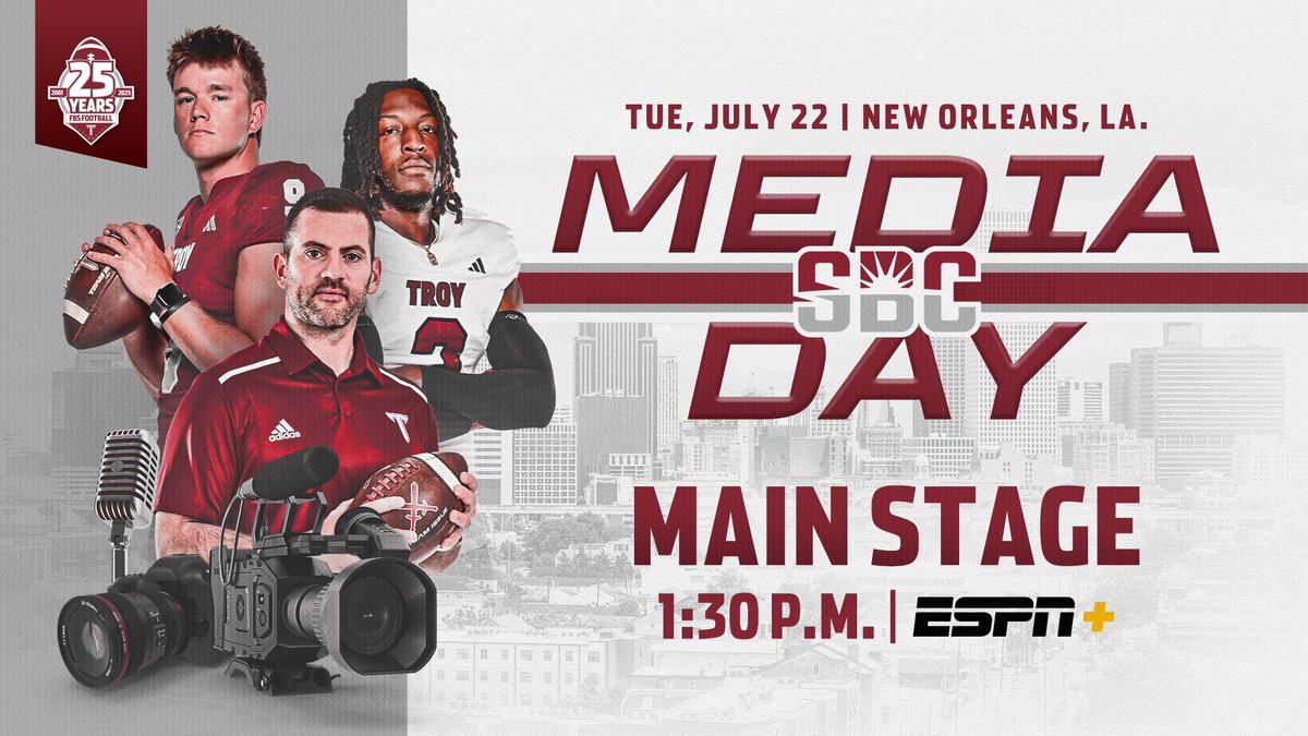 TroyTrojansFB's tweet image. Tune in 𝐍𝐎𝐖 ... The Trojans are on the @SunBelt
Main Stage!!
📺 - gotroy.us/4dk (ESPN+)
#BattleReady | #OneTROY ⚔️🏈
