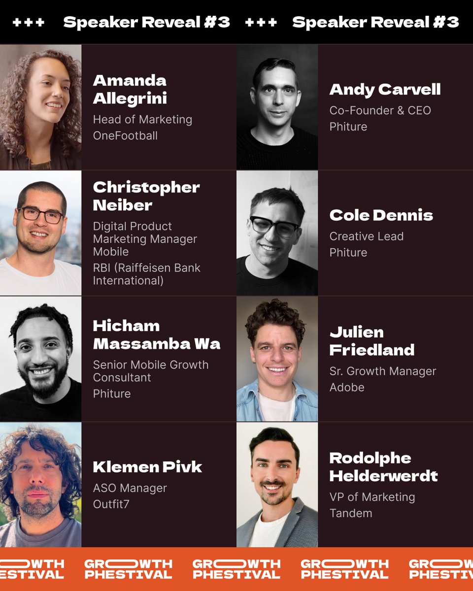 More speakers, more brainpower = more reasons to be at Growth Phestival.
Here comes another wave of names joining us on stage in Berlin this September. It will be our most stacked lineup yet, but not only because we've expanded on topics beyond ASO:
🎤 Rodolphe Helderwerdt, VP of