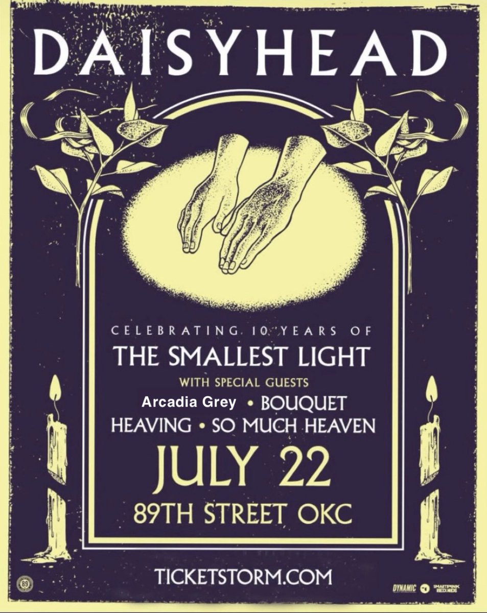 arcadia_grey's tweet image. Tour kicks off tonight with @DaisyheadTN and @thebandbouquet in OKC tonight!!!
Doors at 6:30 music at 7:00!!! See you there 🤢