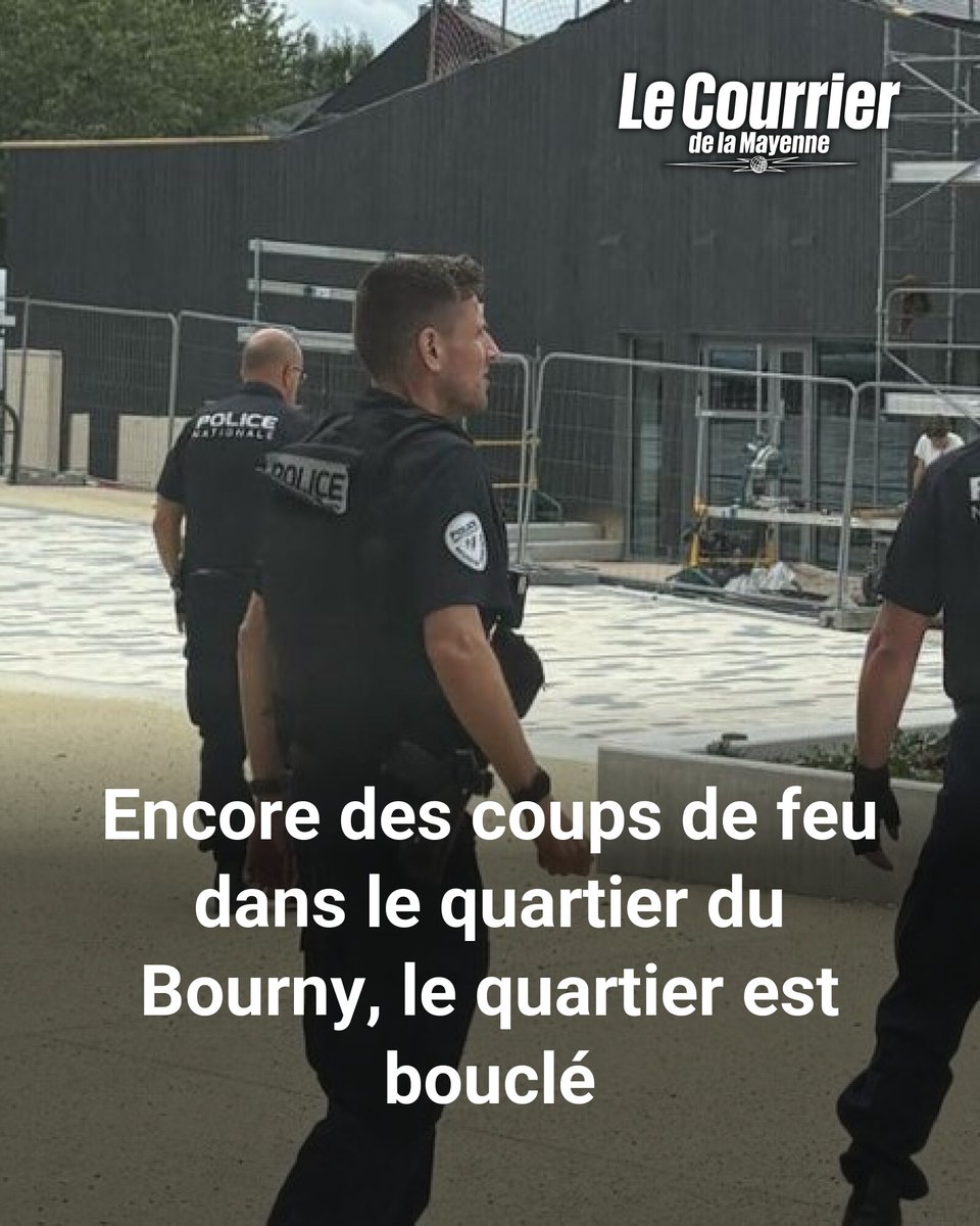 CDLM53's tweet photo. Des coups de feu retentissent à Laval, le quartier du Bourny est bouclé par la police qui recherche deux hommes cagoulés.
➡️ https://t.co/MSJofKU24Z https://t.co/sBp8HW9kMK
