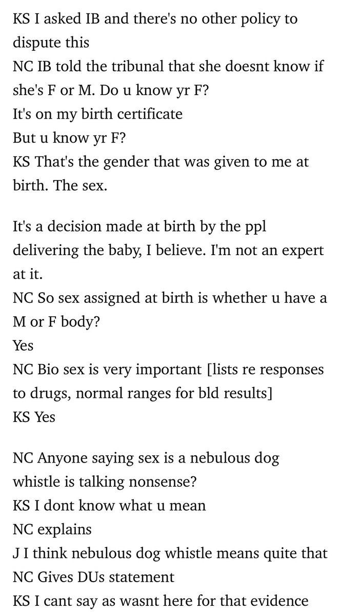 allyonthepiste's tweet photo. So, Dr Kate Searle admits she’s “not an expert” when it comes to determining her own gender/sex 🤦‍♀️ @nhsfife have quite a lot of middle management who struggle with basic biology &amp; dog whistles #istandwithsandiepeggie #NHSFife #sandiepeggietribunal #katesearle https://t.co/GHlVN9RMKJ