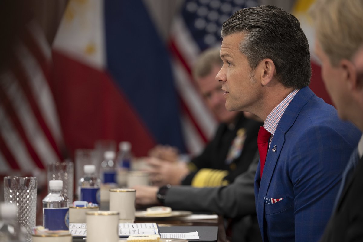 Under Secretary of Defense Elbridge Colby (@usdpcolby) on Twitter photo I was honored to join <a href="/SecDef/">Secretary of Defense Pete Hegseth</a> in his meeting with President Marcos of the Philippines at the Pentagon yesterday. The Philippines are a model ally. 1/ I was honored to join <a href="/SecDef/">Secretary of Defense Pete Hegseth</a> in his meeting with President Marcos of the Philippines at the Pentagon yesterday. The Philippines are a model ally. 1/