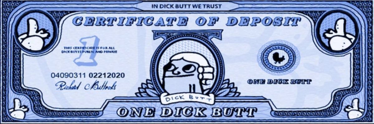 jakecazz's tweet image. There’s a classic “DICK WITH BUTT” pattern on the $DICKBUTT daily chart.
👀