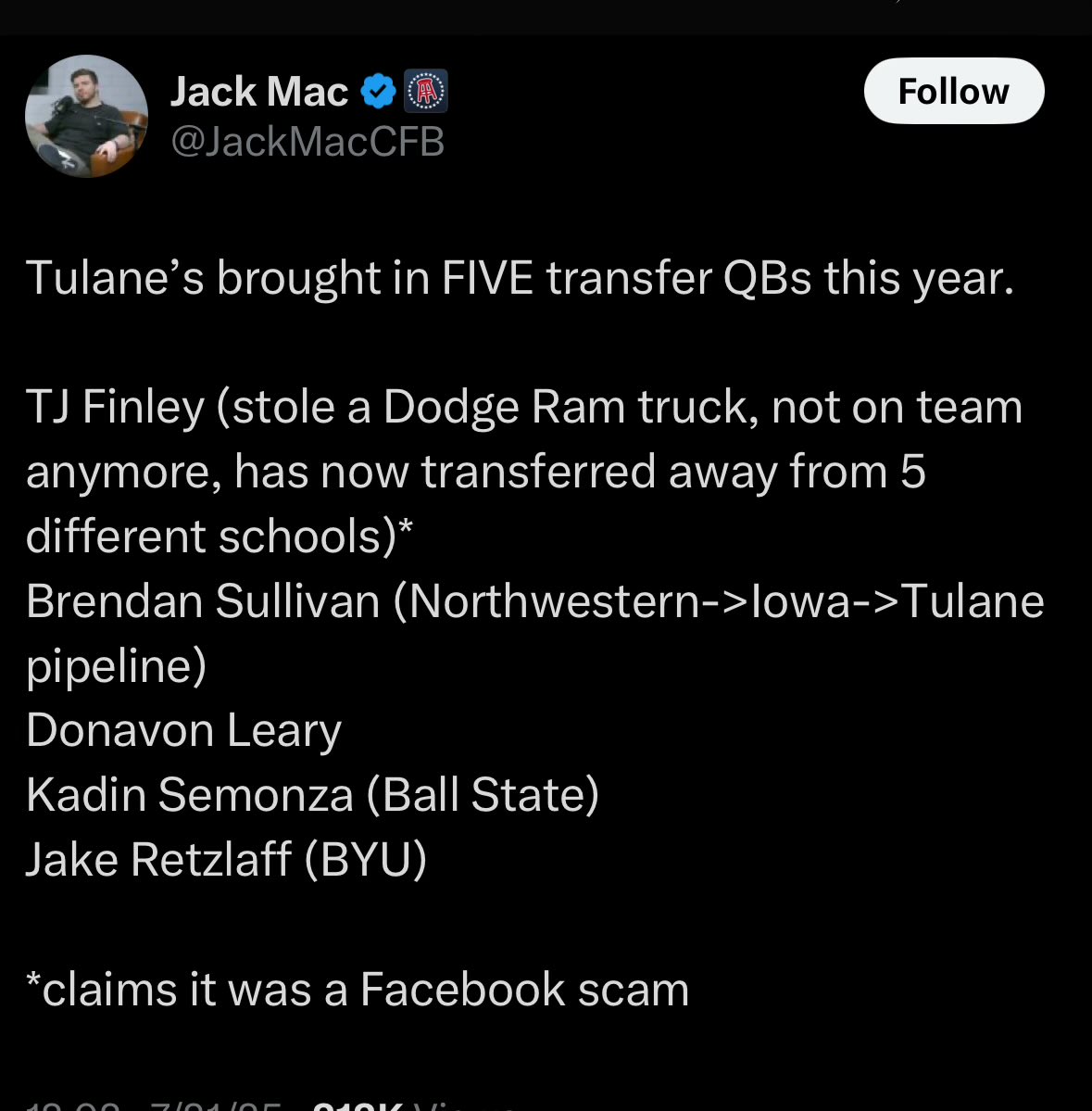 transjewtalian's tweet image. thinking the reason jake retzlaff transferred might be worth including too……
