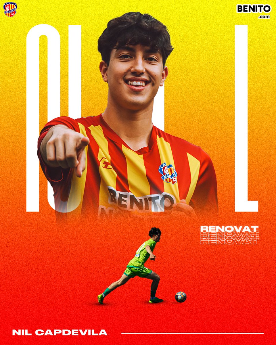 𝗥𝗘𝗡𝗢𝗩𝗔𝗧‼️

➡ Nil Capdevila renova amb l’AEC Manlleu.

❤️‍🔥 En Nil seguirà creixent a casa! 🏠

Som-hi Nil, Som-hi Manlleu! 💛❤️

🟡🔴 #somdelmanlleu #lligaelit