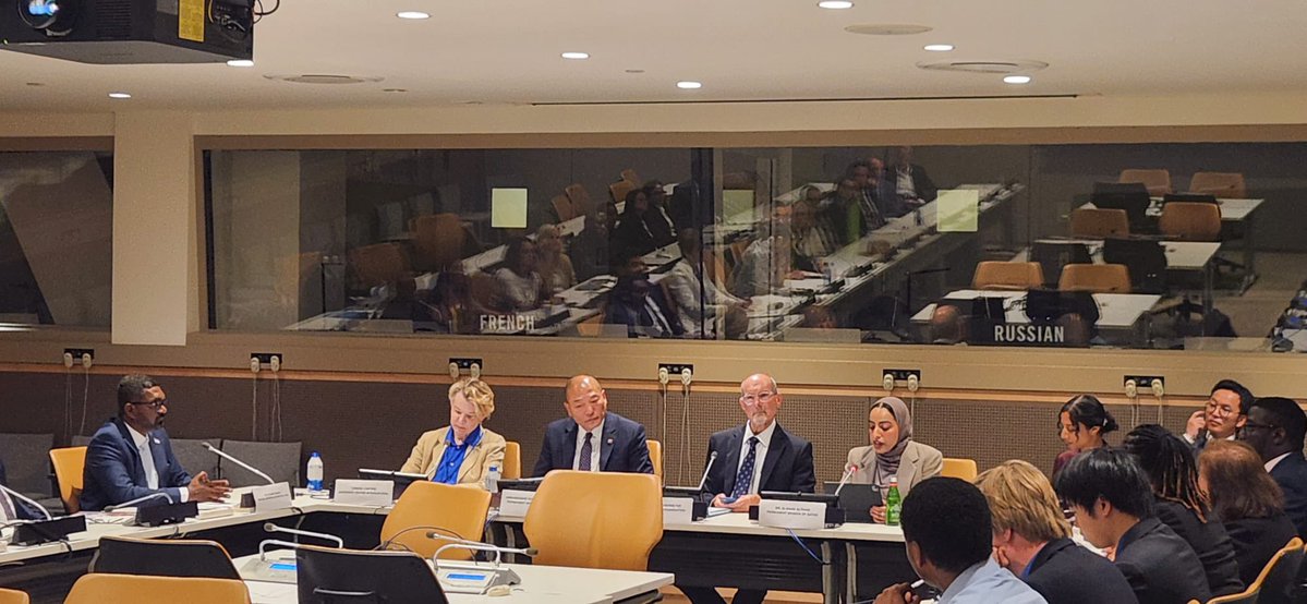 QatarAtUN's tweet image. At #HLPF meeting on sustainable, science &amp;amp; evidence based solutions to individuals &amp;amp; communities dealing w/ #Autism, Ms. Almaha Al-Thani, 2nd Sec, shared 🇶🇦 efforts to promote the dignity, inclusion &amp;amp; well-being of individuals w/ ASD while calling for an effective 🌏 response.