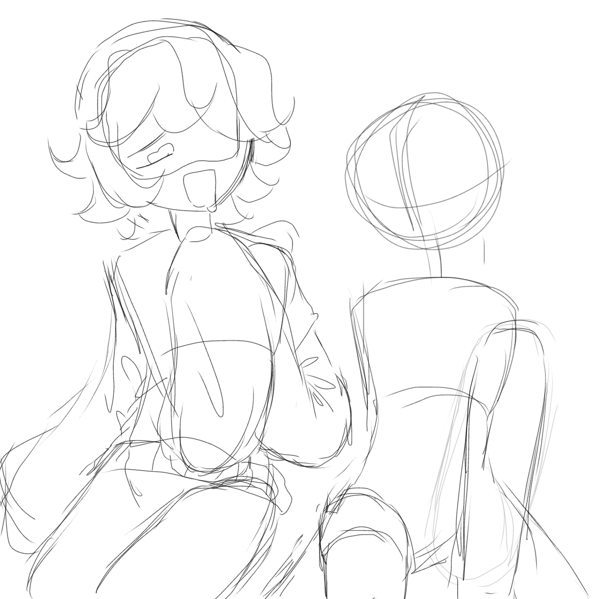 Becky1776202's tweet photo. Spend the last minute trying to draw poses. My back hurts ππ (W.I.P) #fyp #viral #foryoupage #NxThad #ThadxN #NThad #Nhad #Murderdrones #au #mdtwt https://t.co/aILM4d5G7Z