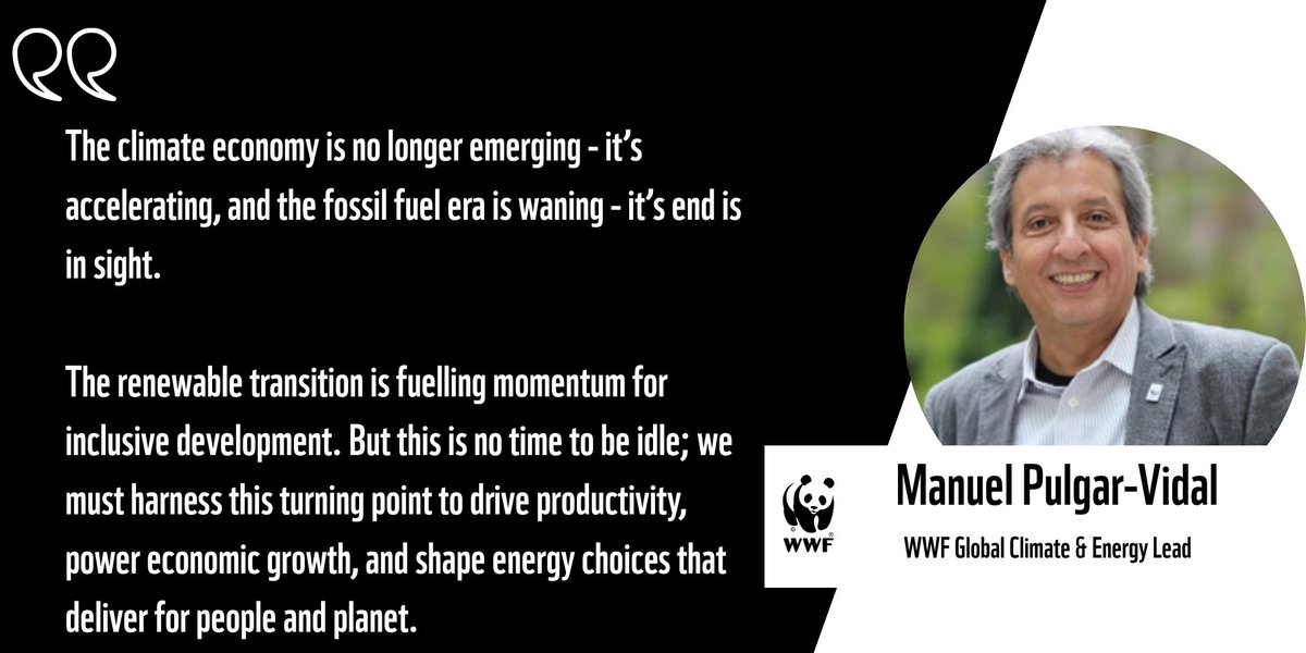 climateWWF's tweet image. 🔋@antonioguterres says renewable energy is the greatest economic opportunity of the 21st century.

🌏@manupulgarvidal of @WWF comments:

 #ClimateAction