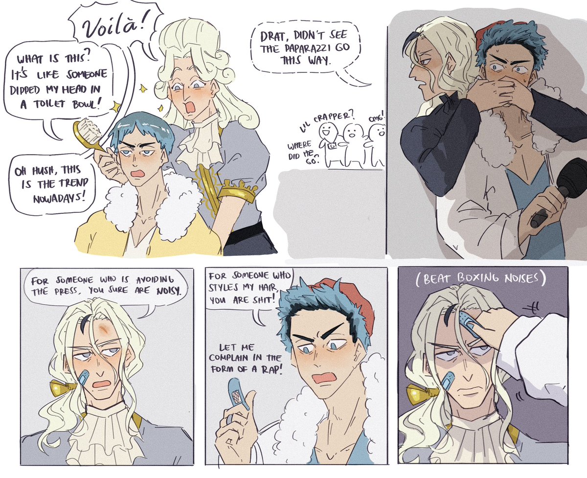 post-realization au where scandalabra is the hairdresser/bodyguard of Li’l Crapper HAHAHAH #dateeverything #dateeverythinggame #jeanloo #jeanloopissoir #scandalabra