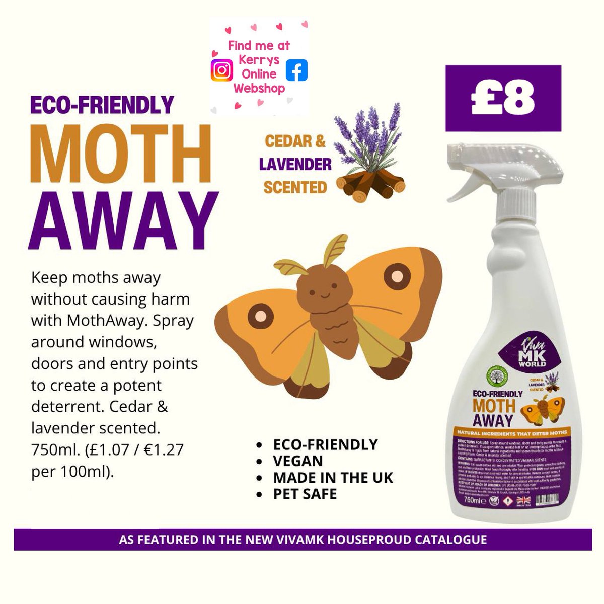 ShopWithKerry's tweet image. If like me, you love sitting watching tv in an evening with the french doors wide open, then spend the next day chasing moths out, then this is for you!

kerry.vivamknetwork.co.uk/mothaway.html

#moth
#summer
#evening
#moths