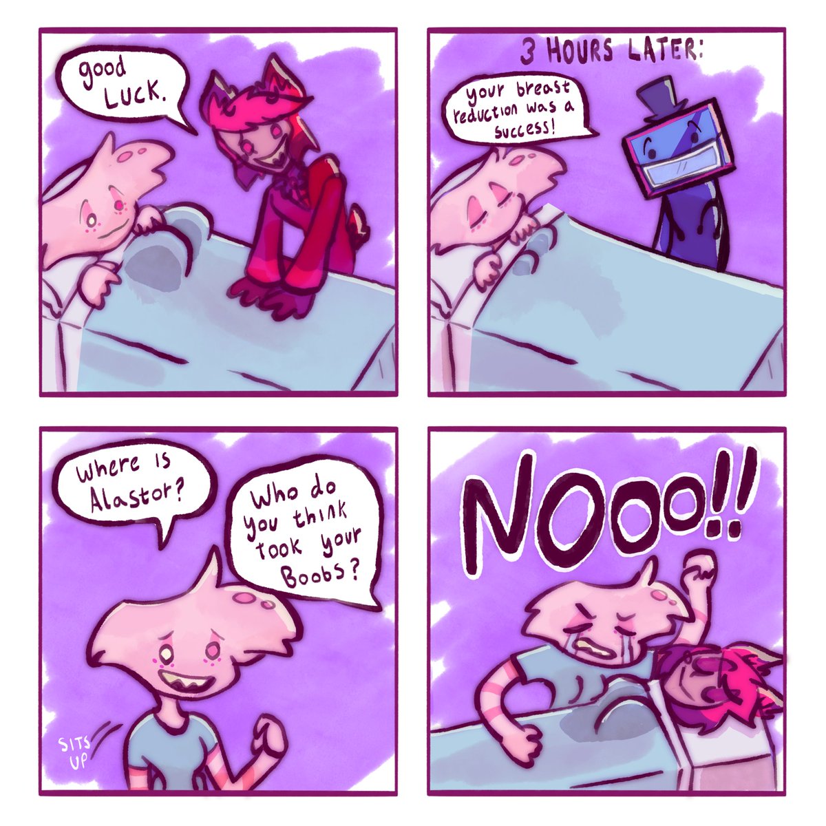 He stole them :(
#HazbinHotel #HazbinHotelFanart #HazbinHotelAngelDust #AngelDust #RadioDust