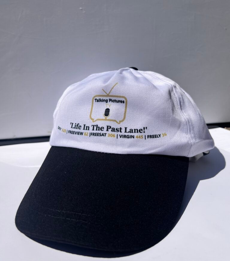 TalkingPicsTV's tweet image. What all film fans are wearing this summer to keep cool... and look cool!! The Limited Edition TPTV 'Life in the Past Lane' Baseball Cap! Just £12 with free UK P&P. Grab yours now! buff.ly/abLLEAw