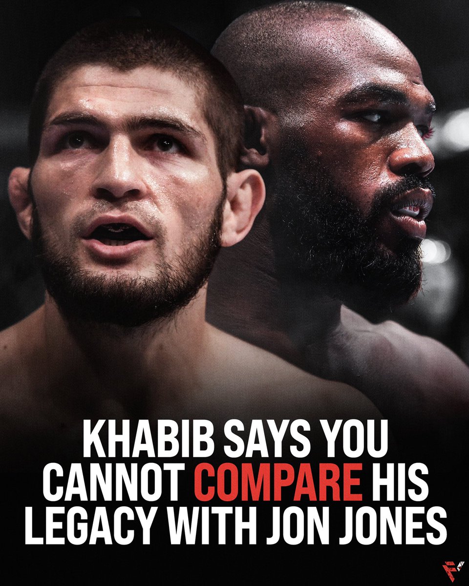 Full_Violence's tweet image. Khabib compares legacies with Jon Jones:
“As a fighter, he’s the best. As a person, in terms of inspiration, character, when it comes to personal qualities, there will always be questions.”
(via @AdamZubayraev)
