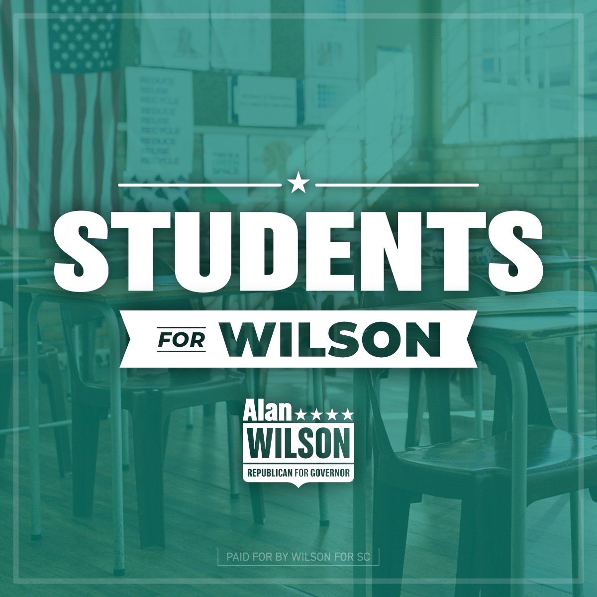 AGAlanWilson's tweet image. Are you on Team Wilson? Show your support by joining one or more of our coalitions today! Join at: wilsonforsc.com/join-our-coali…
