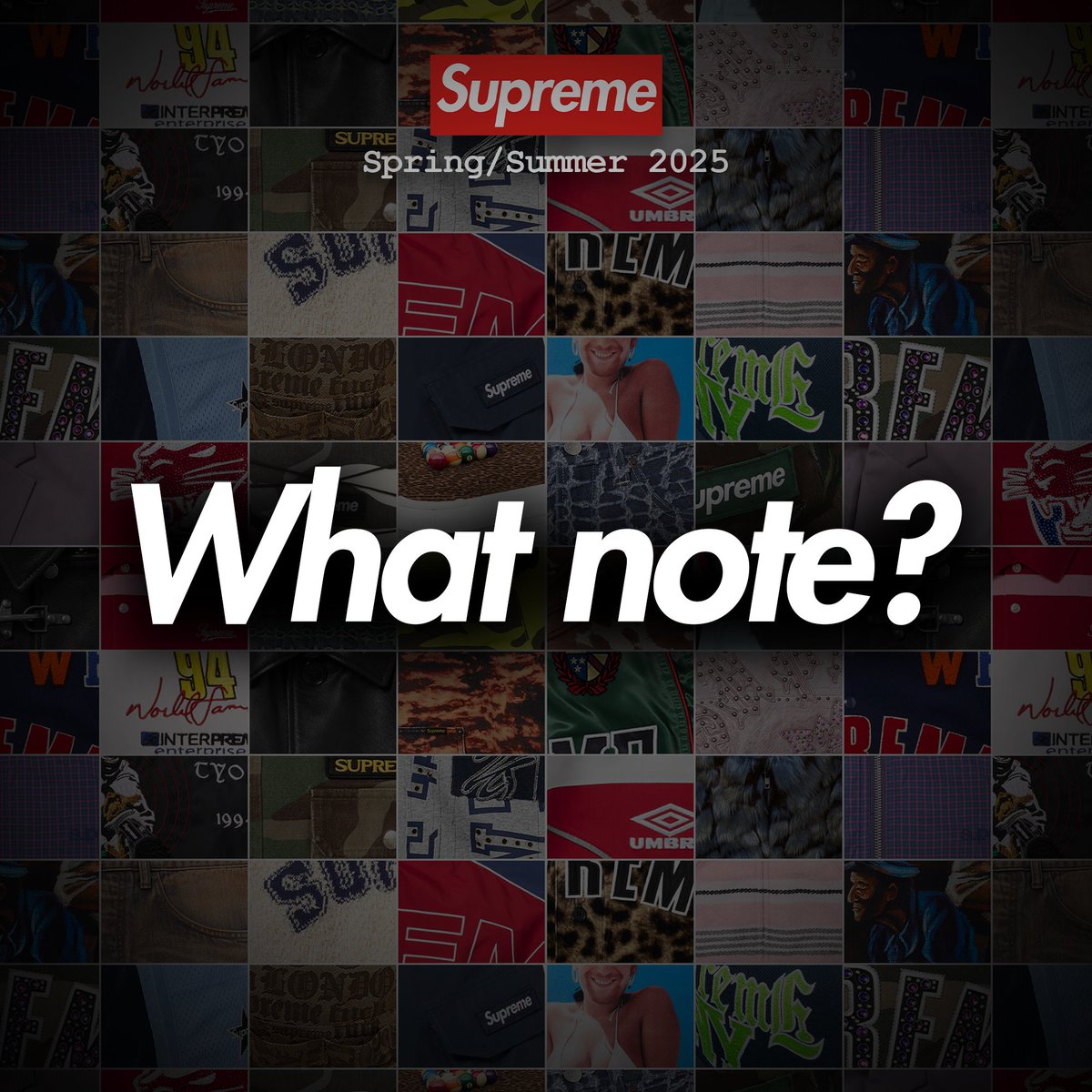 dropsdotgg's tweet image. What rating would you give the Supreme Spring/Summer 2025 season, including the collaborations? 🤔
Personally, I think it was a really solid season, both in terms of the lookbook and the collabs. We saw a lot of new names, interesting brands, and talented artists come into play.…