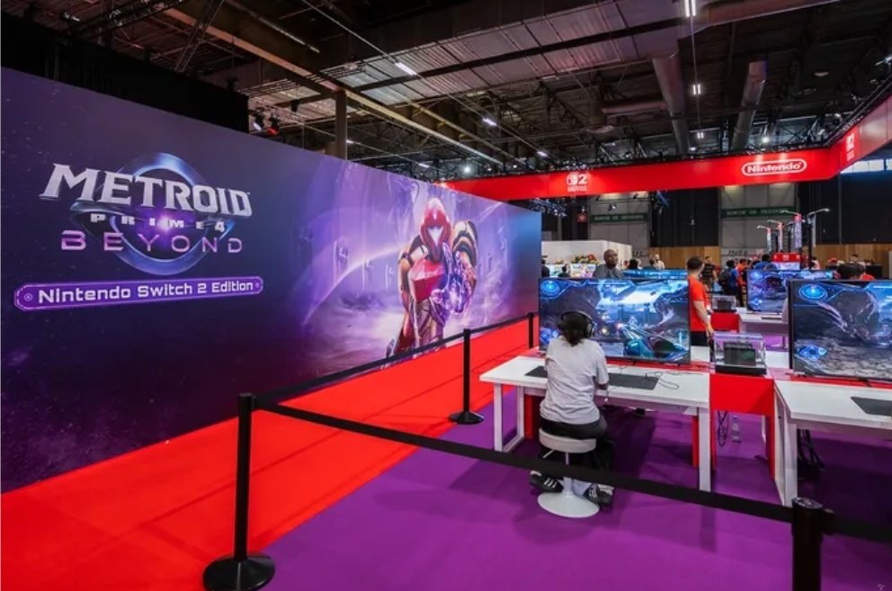 KirPinkFury's tweet image. The Nintendo Today app gave us some Metroid Prime 4 Beyond crumbs.
"Japan Expo 2025 was held from July 3 to July 6 in Paris, France.
Japan Expo is a yearly event that centers around Japanese pop culture.
Nintendo hosted a stand at this event."