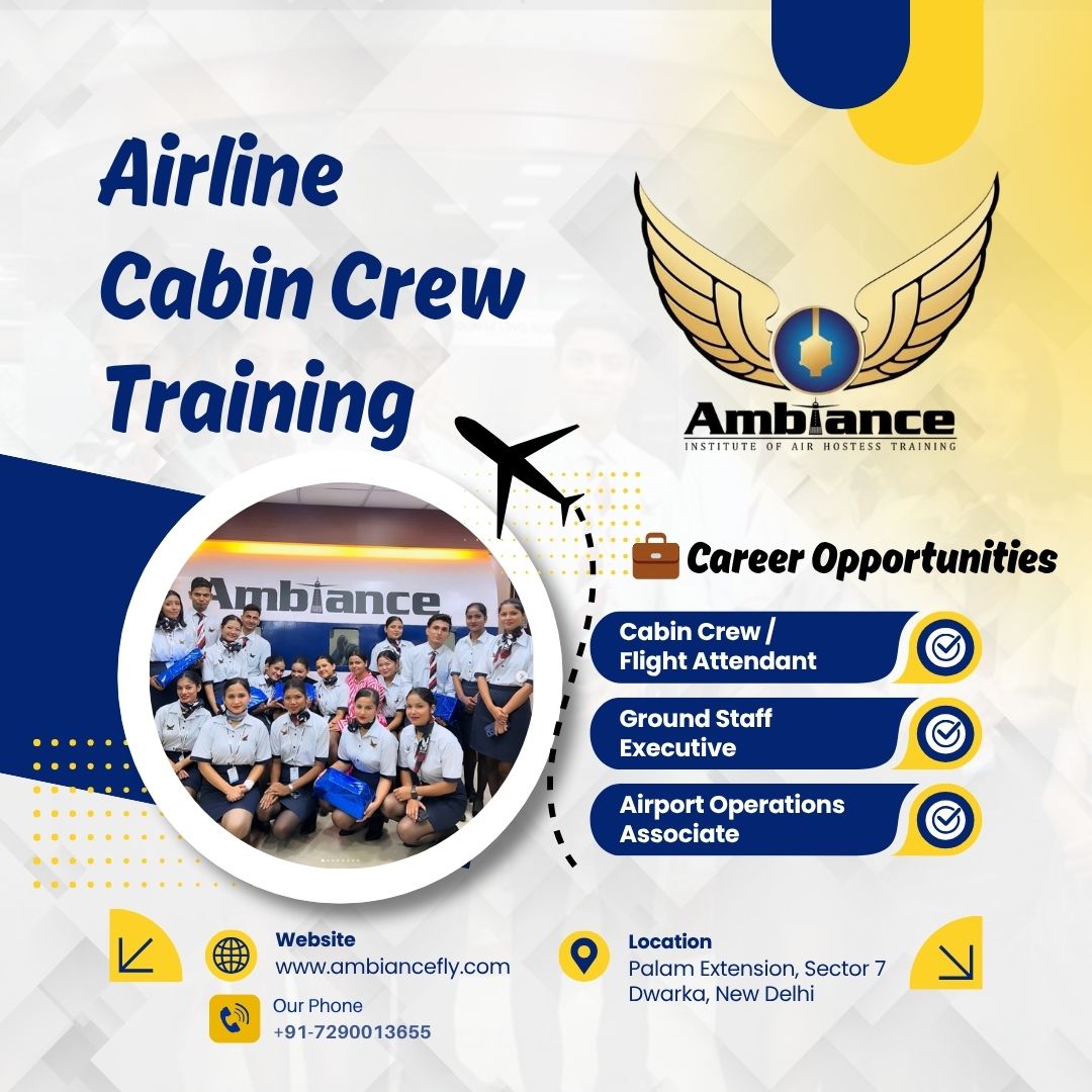 ambiance_fly's tweet photo. Ambiance Fly Institute - Air Hostess Training on Google: https://t.co/hADtSr2go2 
💼 Career Opportunities 
✅ Cabin Crew  Flight Attendant 
✅ Ground Staff Executive
✅ Airport Operations Associate
📞 Call: +91 7290013655
🌐 https://t.co/tJuX7mXgYO

#AviationTraining https://t.co/nbEu6akanM