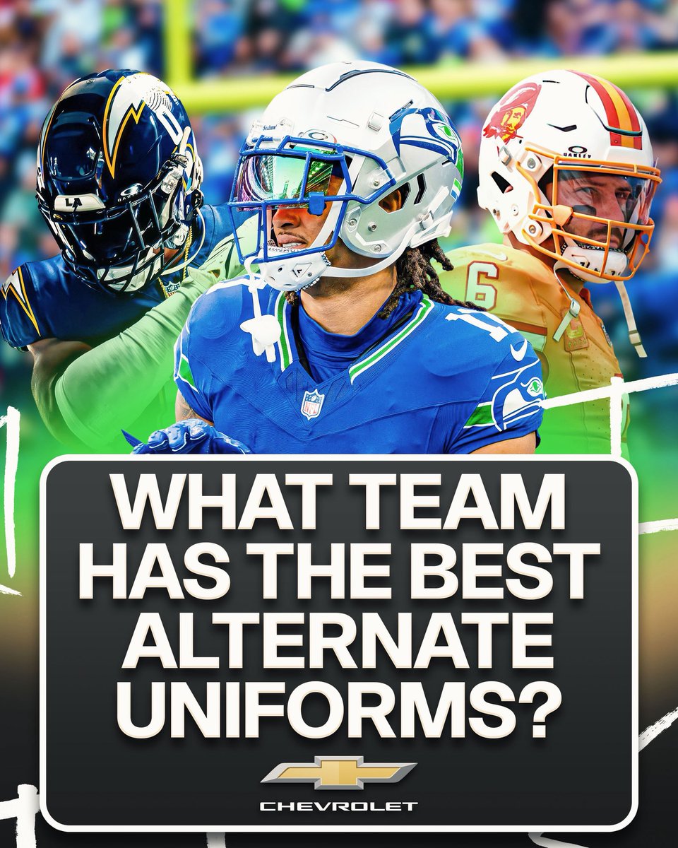 PardonMyTake's tweet image. What team has the best Alternate Uniforms?
Presented by @ChevyTrucks #chevy #ad #silverado