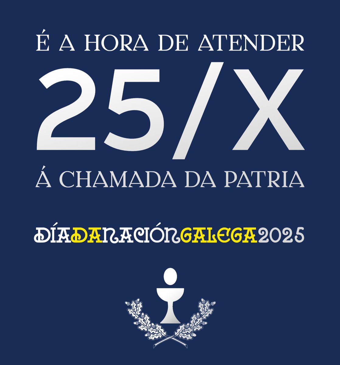 o_foral_galego's tweet image. Toda causa grande comeza cun pequeno paso.

Hai que dalo decididamente.

Este 25 de xullo, todos os ollos no Foral.

#oforalgalego #25x #atendeachamada