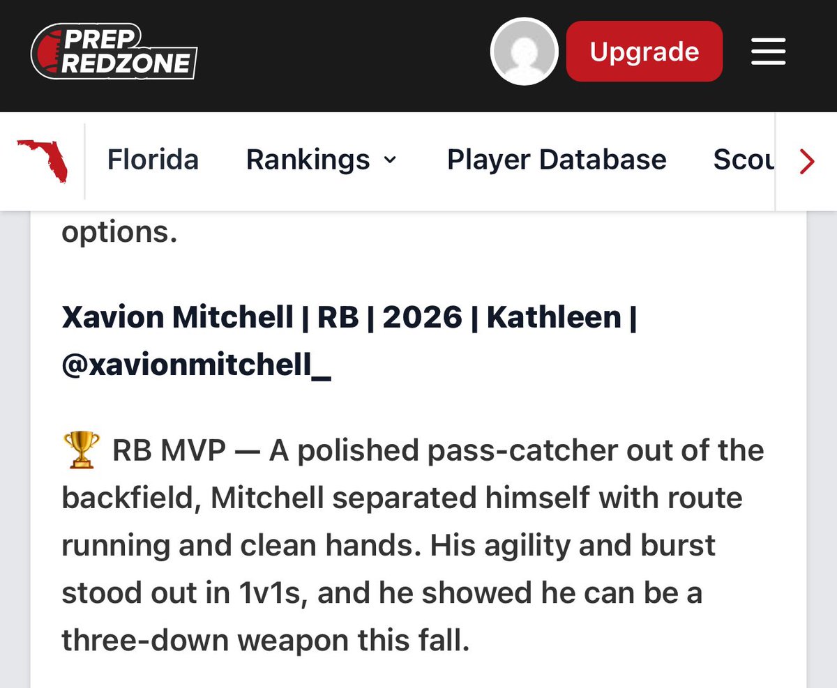Xavionmitchell (@xavionmitchell_) on Twitter photo Had a weekend to showcase my talents… Always remember you never knows whose watching, always do your best and never get complacent. It’s all earned and not given! 👹👹#SEU #highschoolmediaday #polkcounty7v7
<a href="/KennyKellyQB/">Kenny Kelly</a> <a href="/coachyoung99/">Coach Young</a> <a href="/Kady1710/">Unkle Kady Mane</a> <a href="/coachkstrong/">K. Strong</a> <a href="/RealNews102/">Drew Johnson</a> Had a weekend to showcase my talents… Always remember you never knows whose watching, always do your best and never get complacent. It’s all earned and not given! 👹👹#SEU #highschoolmediaday #polkcounty7v7
<a href="/KennyKellyQB/">Kenny Kelly</a> <a href="/coachyoung99/">Coach Young</a> <a href="/Kady1710/">Unkle Kady Mane</a> <a href="/coachkstrong/">K. Strong</a> <a href="/RealNews102/">Drew Johnson</a>