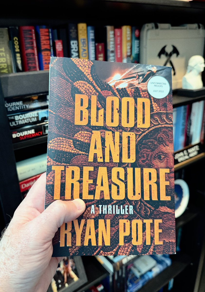 TheJohnNantz's tweet image. Happy pub day to @ryanpotebooks!! Look for my review and interview with Ryan soon. BLOOD AND TREASURE is a cross genre thriller told masterfully!