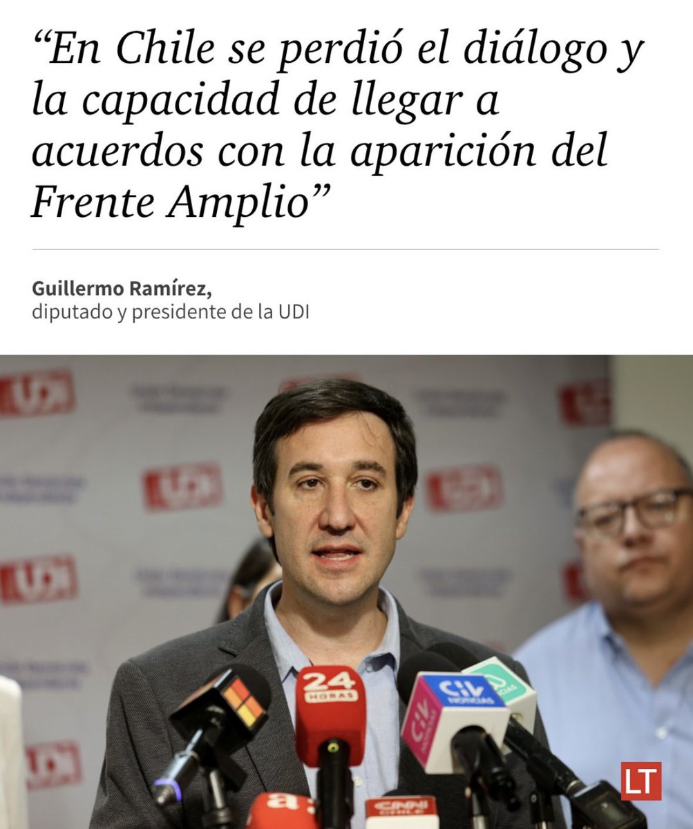 Es conocida la poca importancia que la UDI le atribuye a la democracia. No nos sorprende.  Pero sí es irónico que acusen al FA de eliminar el diálogo, mientras se oponen a un encuentro para dialogar sobre la democracia.

En este gobierno hemos llegado a acuerdos históricos en